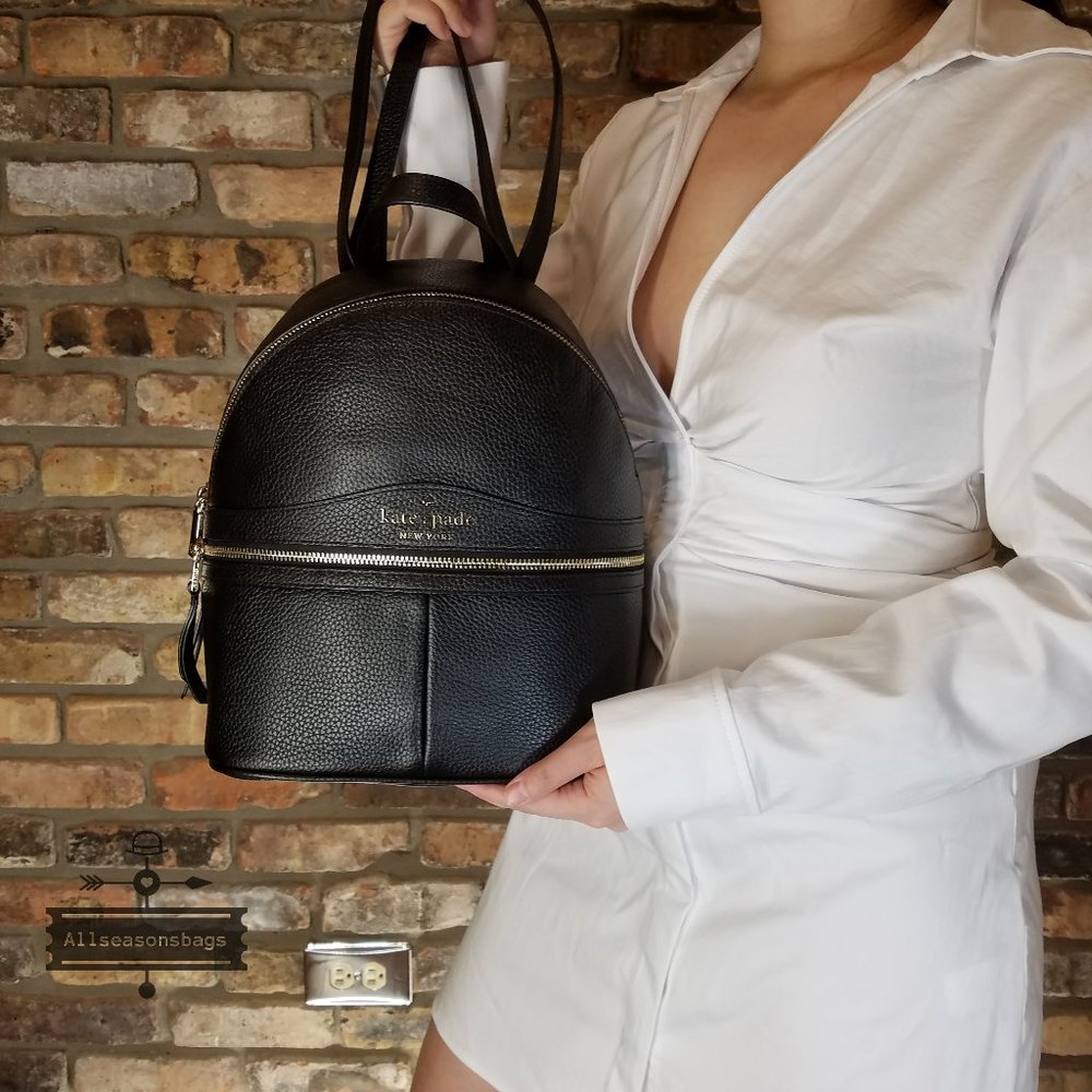 Kate spade MEDIUM KARINA backpack black NWT - Picture 5 of 9